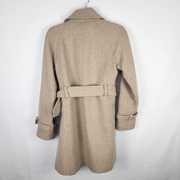 J. Crew Stadium Cloth by Nello Gori Wool Blend Double Breasted Pea Coat 6 - Picture 3 of 7